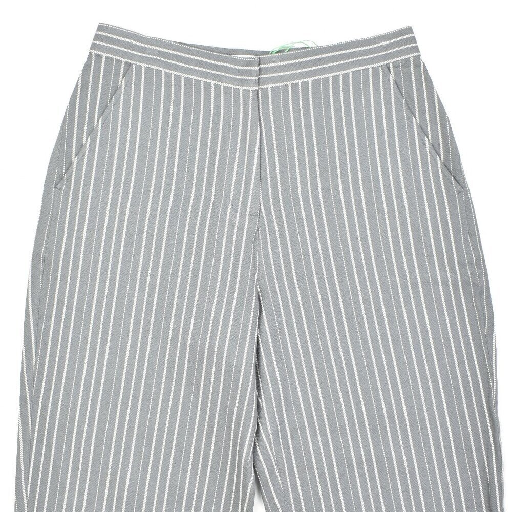 People Tree Emerson Striped Trousers Gray NEW - 6 - Picture 4 of 7